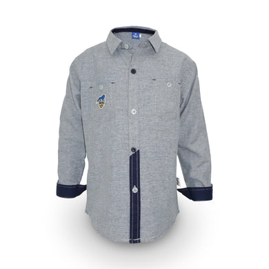 Shirt / Kemeja Anak Laki / Donald Duck Ash