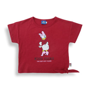 Blouse / Atasan Anak Perempuan / Daisy Duck Bow Red
