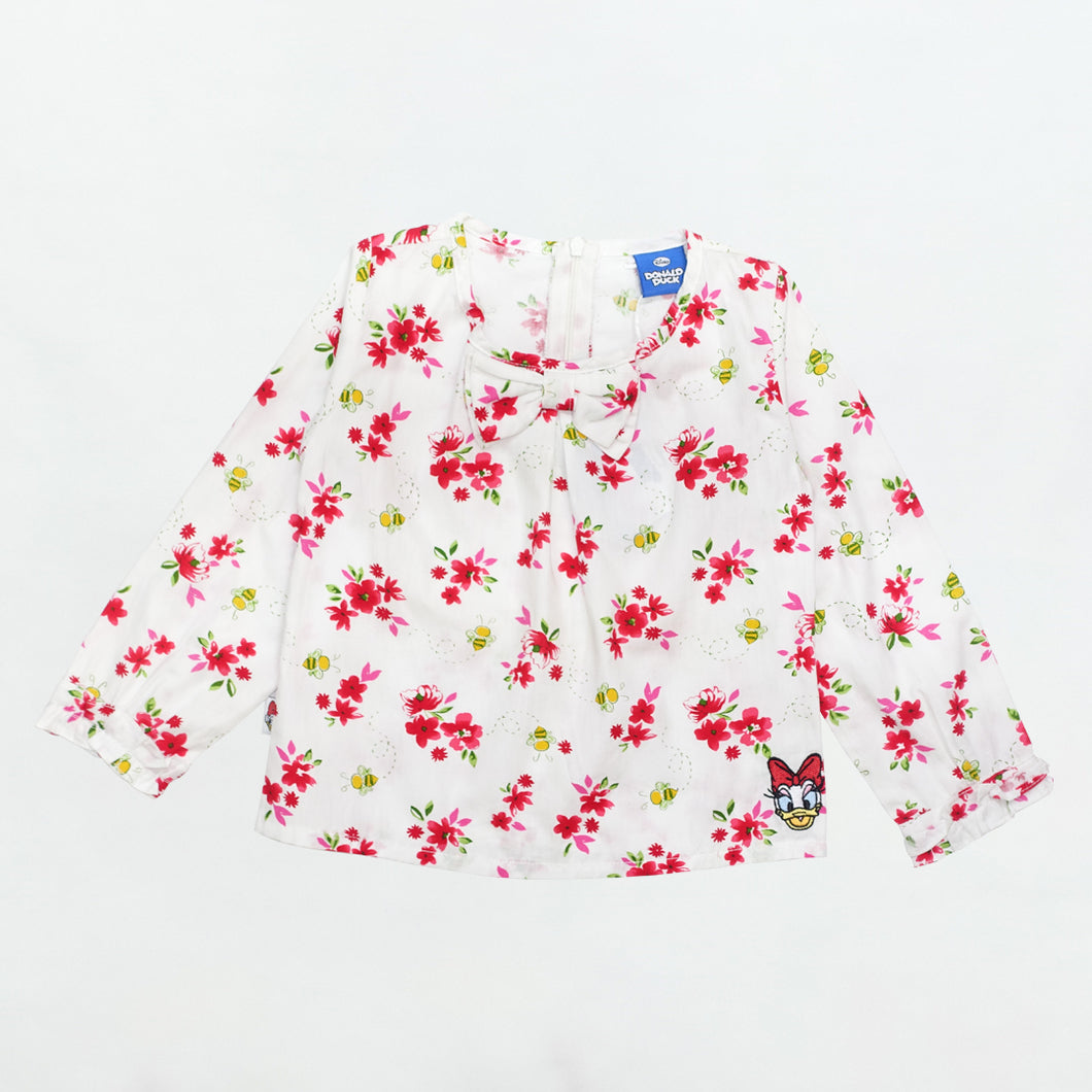 Shirt / Kemeja Anak Perempuan / Daisy Duck Honey Flower
