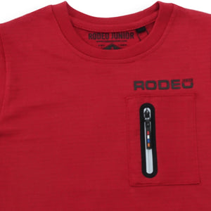 T-Shirt / Kaos Anak Laki / Rodeo Junior Zipper Pocket
