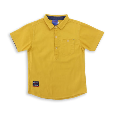 Shirt / Kemeja Anak Laki / Rodeo Junior Yellow With Pocket