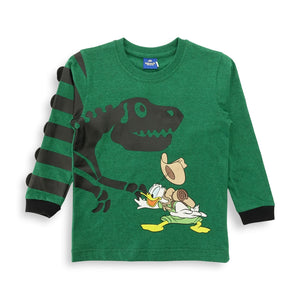 T-Shirt / Kaos Anak Laki / Donald Duck Dino Print