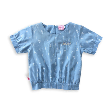 Blouse / Atasan Anak Perempuan / Rodeo Junior Girl Litle Flower Blue