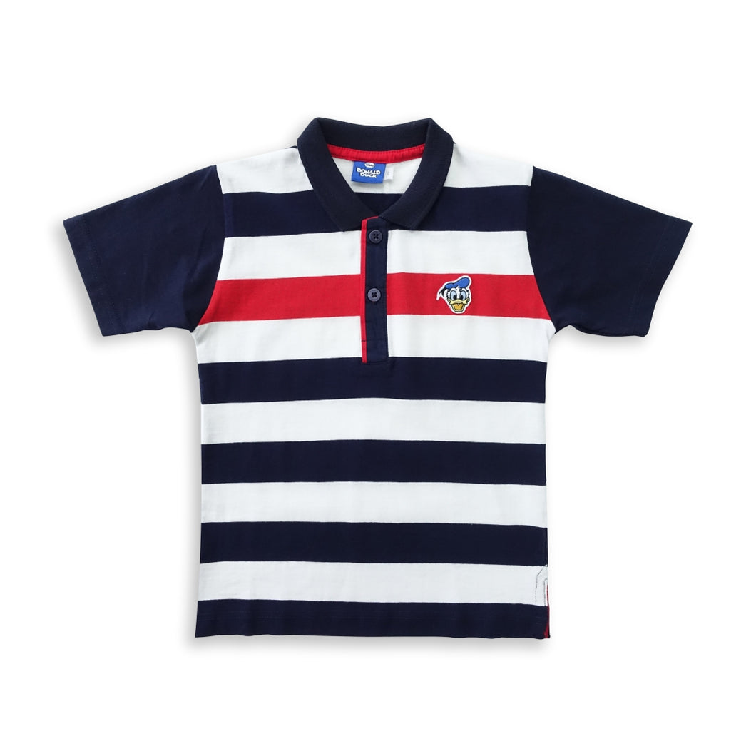 Shirt / Atasan Anak Laki / Donald Duck Striped Navy