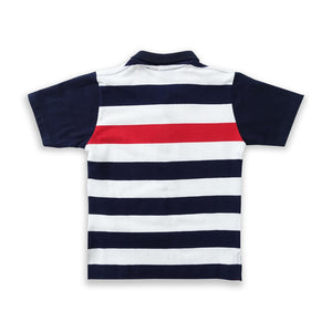 Shirt / Atasan Anak Laki / Donald Duck Striped Navy