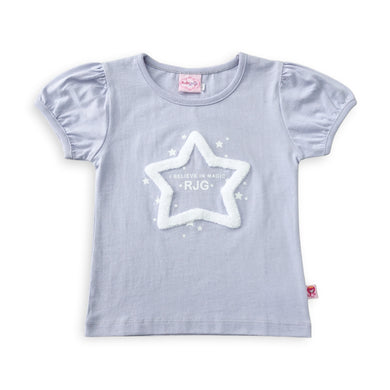Tshirt / Kaos Anak Perempuan / Rodeo Junior Girl Glittery Star Purple