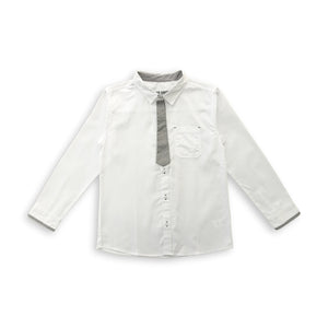 Shirt /Kemeja Anak Laki /Rodeo Junior White Shirt With Tie