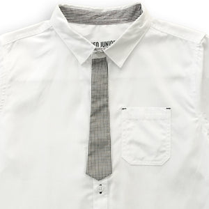 Shirt /Kemeja Anak Laki /Rodeo Junior White Shirt With Tie