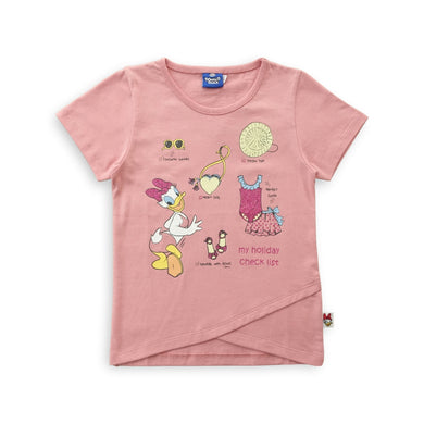Kaos anak perempuan/T-shirt girl/Daisy Dear Summer Pink