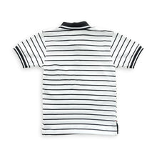 Load image into Gallery viewer, Polo Shirt/ Kaos Anak laki/ Rodeo Junior Black and White Polo Stripe