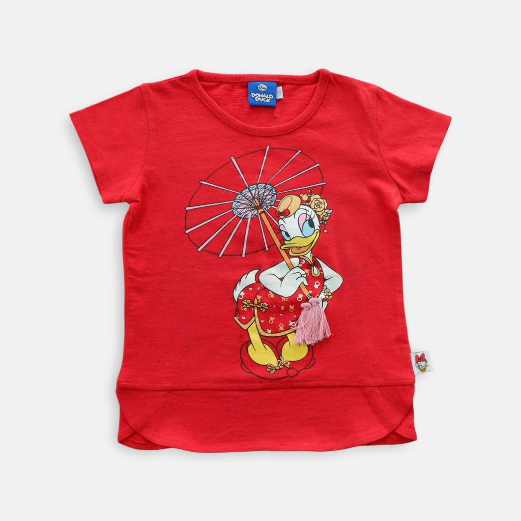 Tshirt/ Kaos Anak Perempuan/ Daisy Duck Umbrella