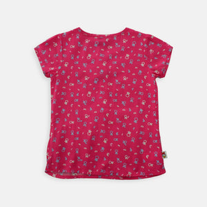 Shirt/ Kemeja Anak Perempuan/ Daisy Duck Scarlet Red