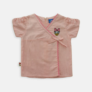 Shirt/ Kemeja Anak Perempuan/ Daisy Duck Dusty Pinky