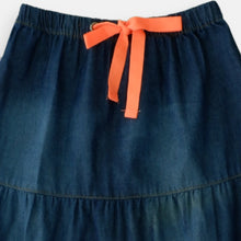 Load image into Gallery viewer, Long Skirt/ Rok Panjang Anak/ Rodeo Junior Girl Orange Ribbon