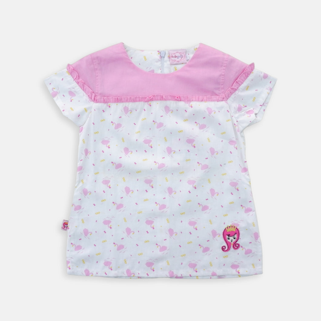 Shirt/ Kemeja Anak Perempuan/ Rodeo Junior Girl Pinky Swan