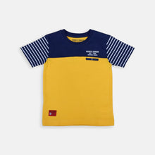 Load image into Gallery viewer, Tshirt/ Kaos Anak Laki/ Rodeo Junior Yellow Tshirt with Stripe