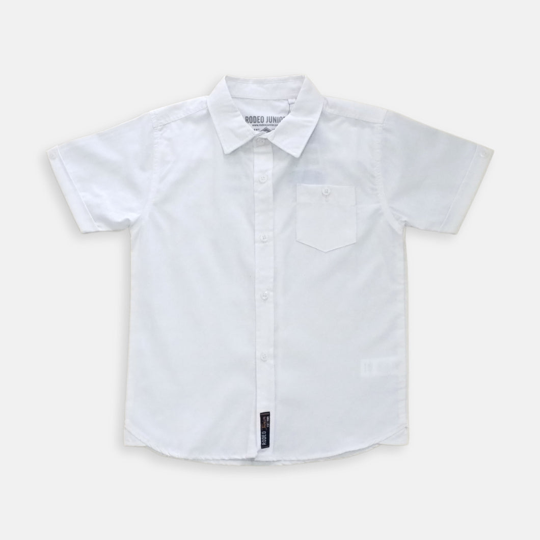Shirt/ Kemeja Anak Laki/ Rodeo Junior White and Shine