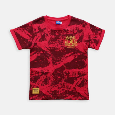 Tshirt/ Kaos Anak Laki/ Donald Duck Red Motif Print