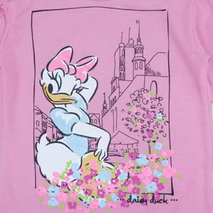 Tshirt/ Kaos Anak Perempuan/ Daisy Duck Castle Flower P