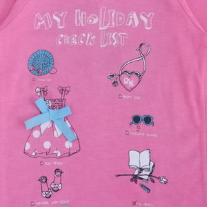 Tshirt/ Kaos Anak Perempuan/ Rodeo Junior Girl My Holiday F