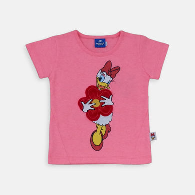 Tshirt/ Kaos Anak Perempuan/ Daisy Duck Flowers Lover O