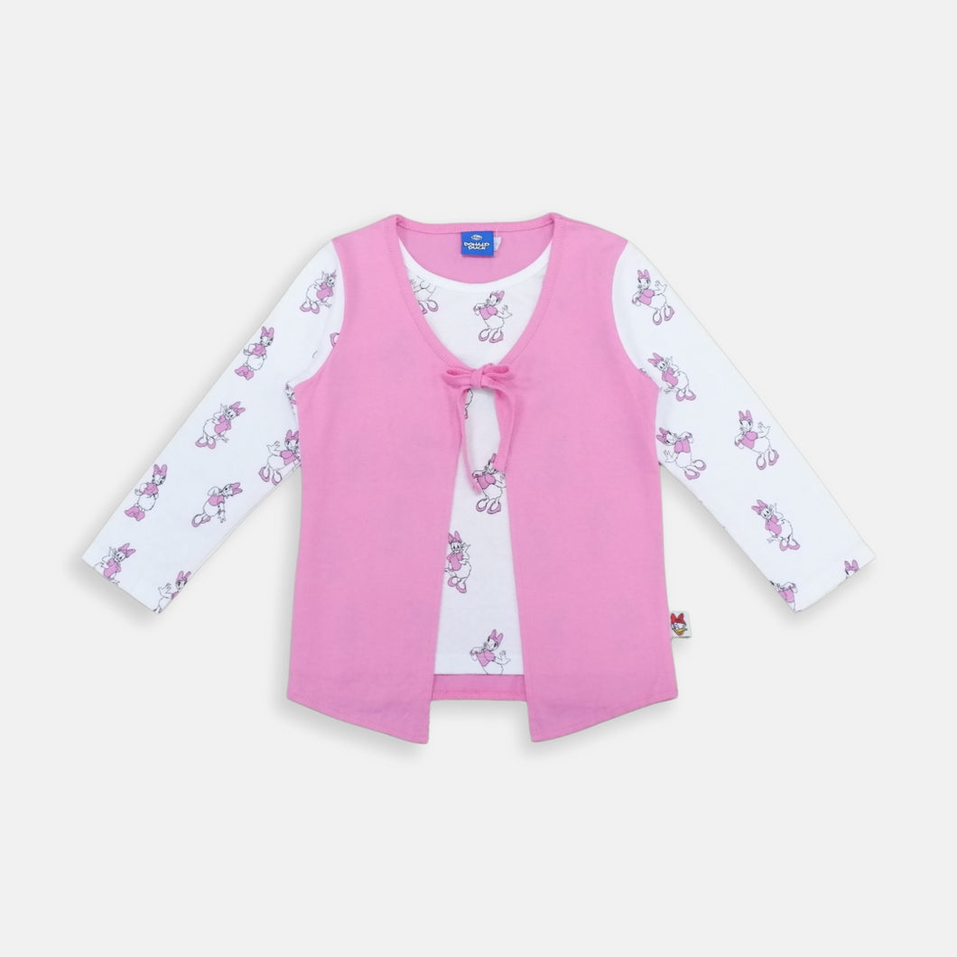 Tshirt/ Kaos Anak Perempuan/ Daisy Duck Sweet Pinky