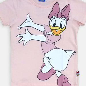 Shirt/ Kaos Anak Perempuan Peach/ Daisy Duck Please Be Nice