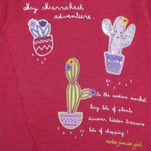 Load image into Gallery viewer, Tshirt/ Kaos Anak Perempuan Merah/ Rodeo Junior Girl Cactus