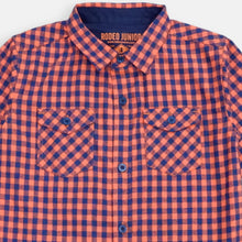 Load image into Gallery viewer, Shirt/ Kemeja Anak Laki/ Rodeo Junior Orange Checked Shirt