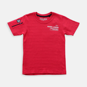 T-shirt/ Kaos Anak Laki/ Rodeo Junior Red Tshirt With Pocket