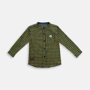 Shirt/ Kemeja Anak Laki/ Rodeo Junior Yellow Stripe Shirt