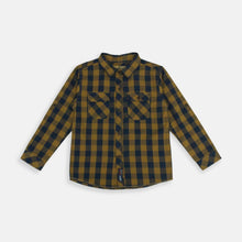 Load image into Gallery viewer, Shirt/ Kemeja Anak Laki Coklat/ Rodeo Junior Checked Shirt