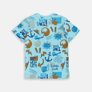 Tshirt/ Kaos Anak Laki Biru/ Donald duck Full Print
