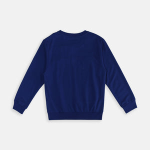 Sweater Anak Laki Biru/ Rodeo Junior Embos Print