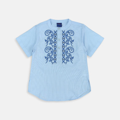 Setelan Anak Laki Biru/ Rodeo Junior Eid Mubarak