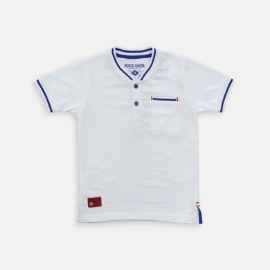 Polo Shirt/ Kaos Polo Anak Laki/ Rodeo Junior White Polo Shirt