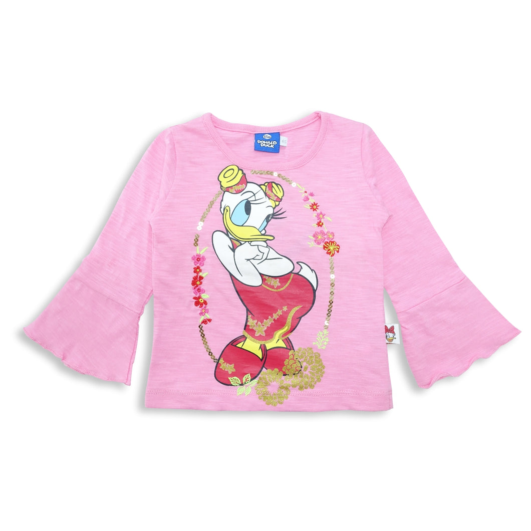 Tshirt/ Kaos Anak Perempuan Pink/ Daisy Duck Lucky