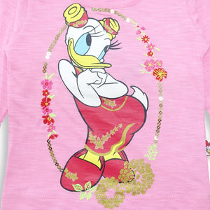Tshirt/ Kaos Anak Perempuan Pink/ Daisy Duck Lucky