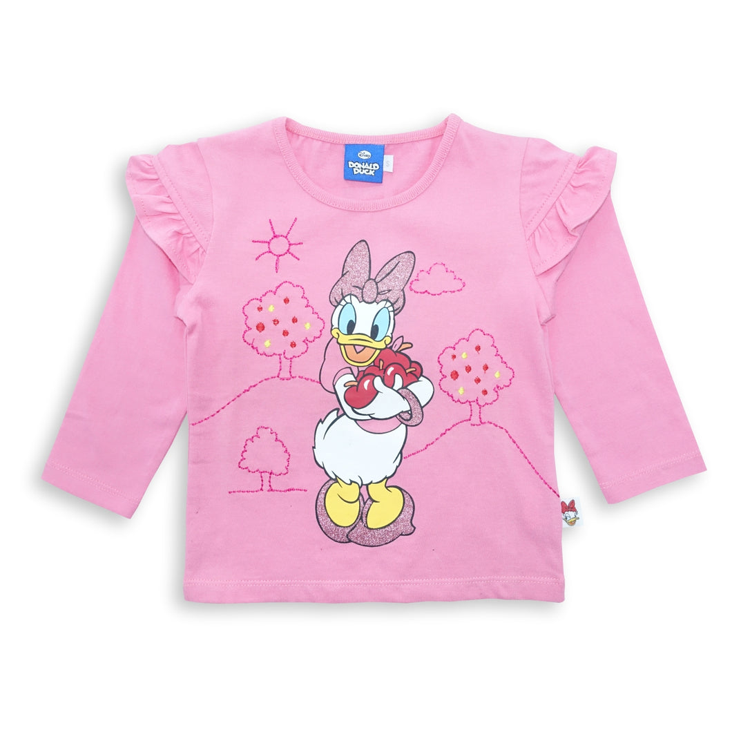 Tshirt/ Kaos Anak Perempuan Pink/ Daisy Duck Apple Tree
