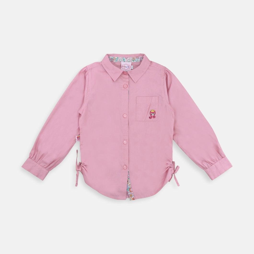 Shirt/ Kemeja Anak Perempuan Pink Polos/ Rodeo Junior Girl Sweet Season