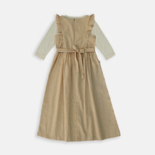 Load image into Gallery viewer, Maxi Overall/ Dress panjang garis Anak Coklat/ Daisy Gorgeous