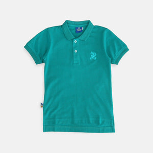 Polo Shirt/ Kaos Polo Anak Laki Hijau/ Donald Duck Embro