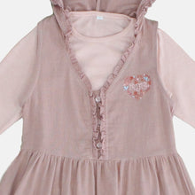 Load image into Gallery viewer, Overall hoodie/ Dress Anak Pink/ Rodeo Junior Girl Lovely Days