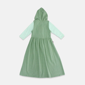 Overall hoodie/ Dress Anak Hijau/ Rodeo Junior Girl Lovely Days