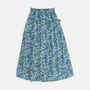 Maxi Skirt/ Rok Panjang Anak Biru/ Daisy Flower Power