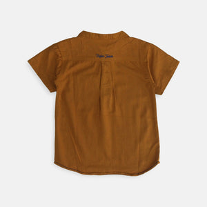 Shirt/ Kemeja Anak Laki/ Rodeo Junior Brown Shirt