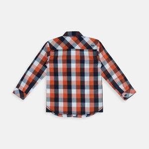Shirt/ Kemeja Anak Laki Orange/ Rodeo Junior Checked Shirt