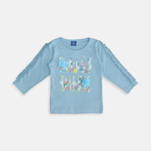 Load image into Gallery viewer, Tshirt/ Kaos Anak Perempuan Biru/ Daisy Duck Flower Power