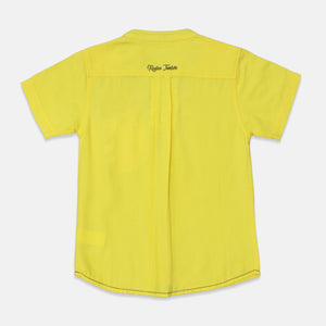 Shirt/ Kemeja Anak Laki Kuning/ Rodeo Junior Linen Shirt