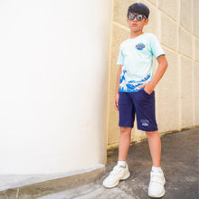 Muat gambar ke penampil Galeri, Tshirt/ Kaos Anak Laki Light Blue/ Kidou By Rodeo Junior Graphic Print